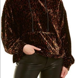 The Kooples fire leopard hoodie